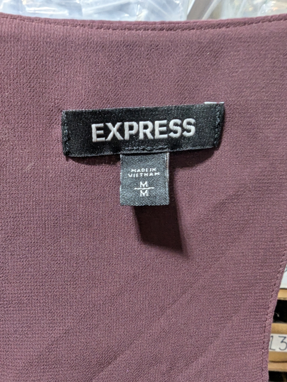 Express Plum Racerback Tank Top M - Picture 2 of 3